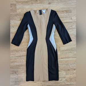 Bar III Long Sleeve Body Form Zip Up Dress